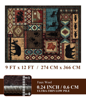 YIHOUSE washable cabin rug ideal for quick spot cleaning and easy care.