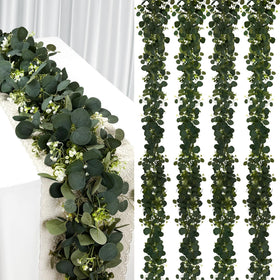 YIJXPOIN eucalyptus garland 6ft table runner for elegant gatherings.