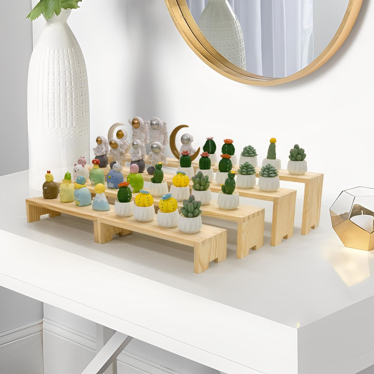 Yikaroeli dessert display risers for vendor booths are sturdy and attractive.