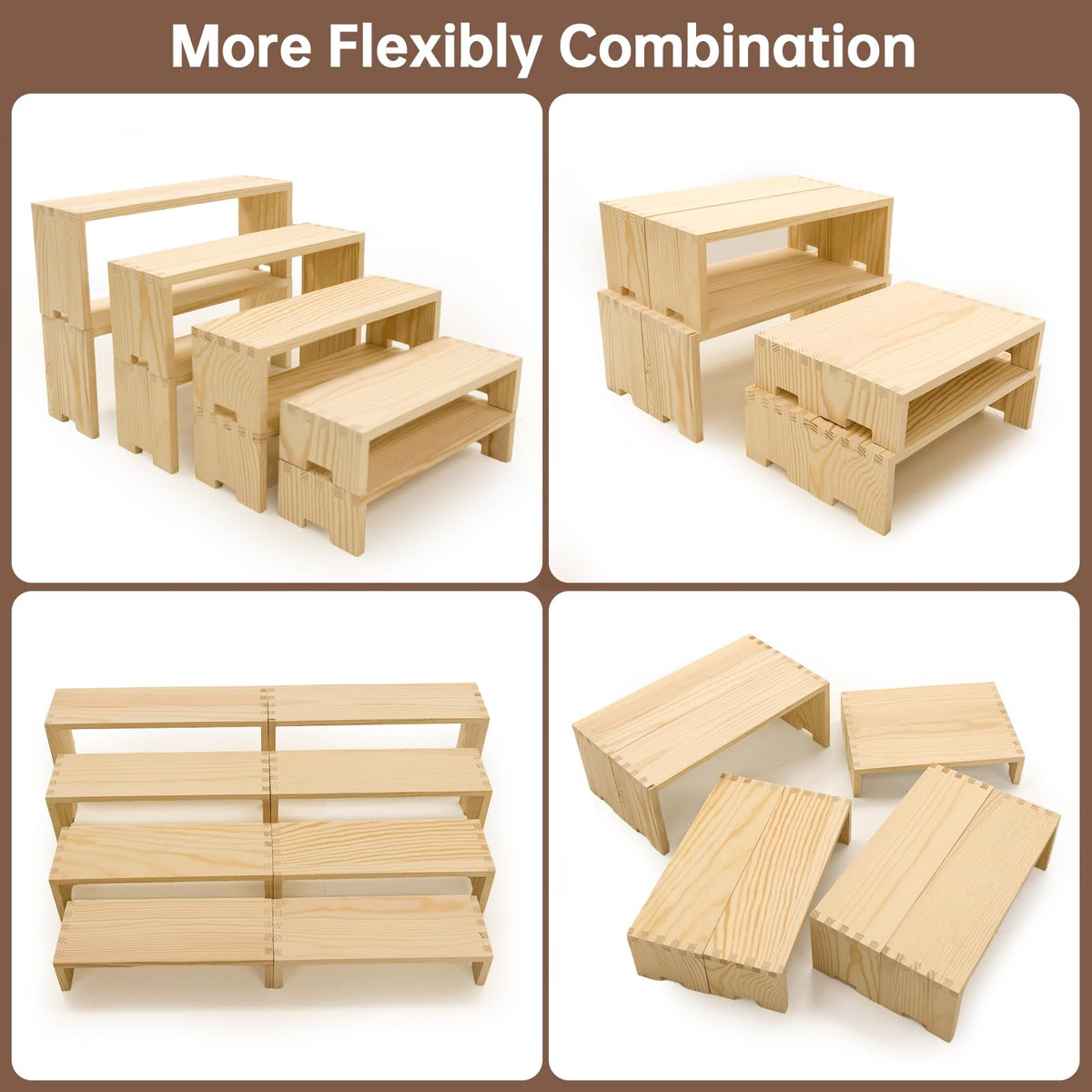 Yikaroeli easy-clean display risers suit homes and events.