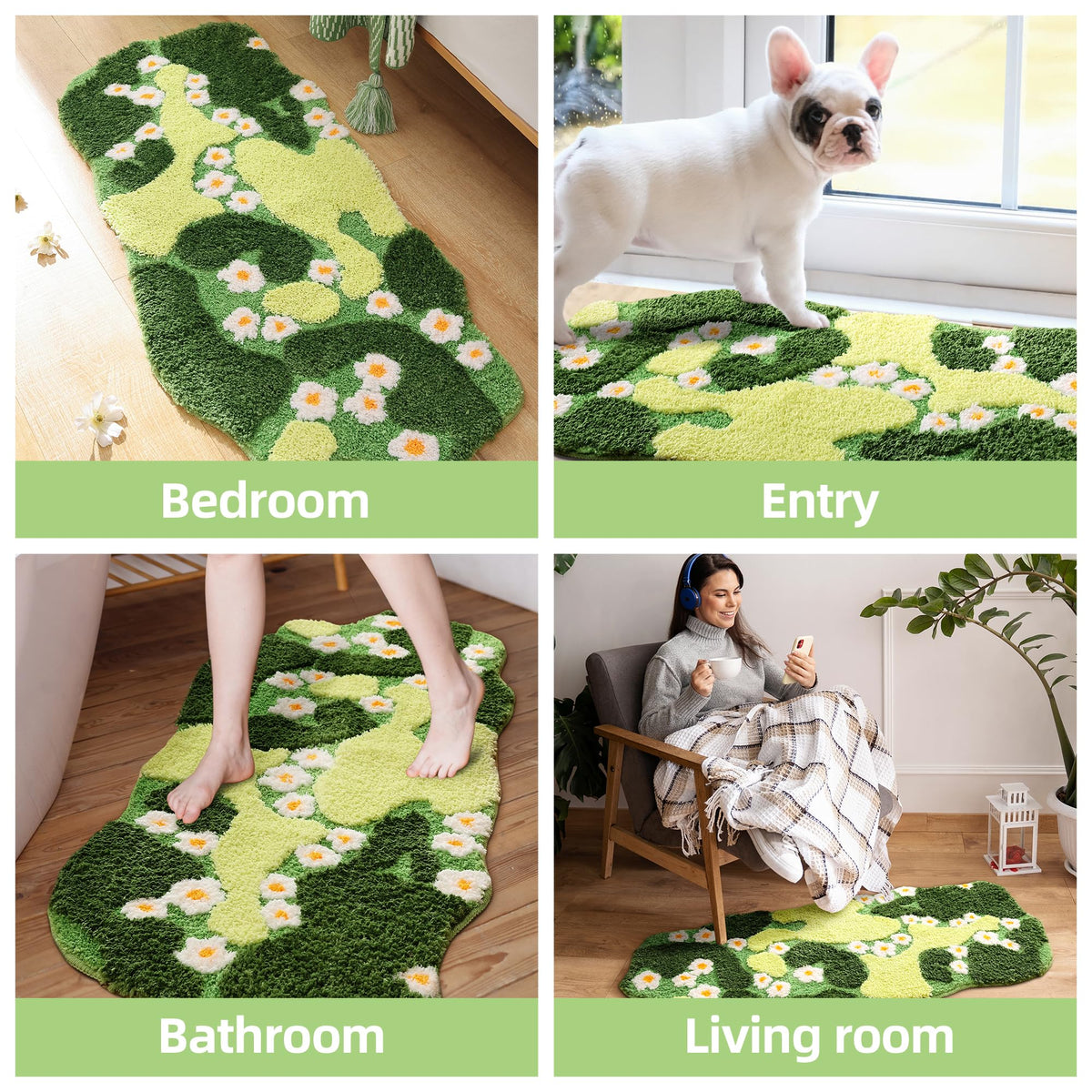 YIKUSH front-door mat alternative for indoor use with nature design