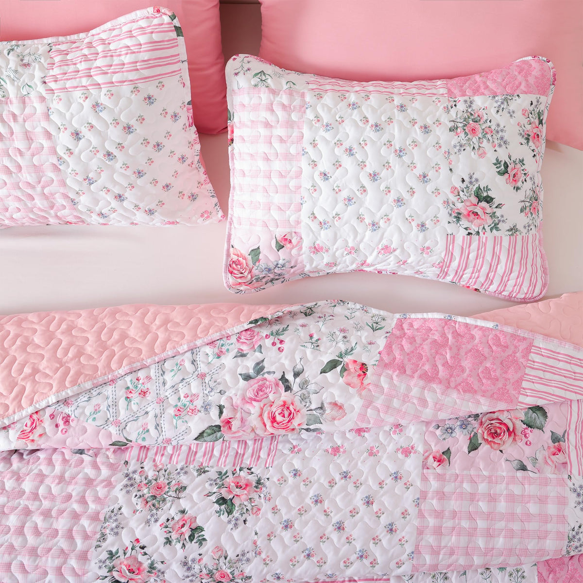 YIKUSH pillowcases 20x36 pair with the quilt for a soft, easy-care finish.