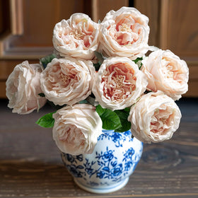YILIUFA Austin Rose real-touch bloom ideal for wedding bouquets.