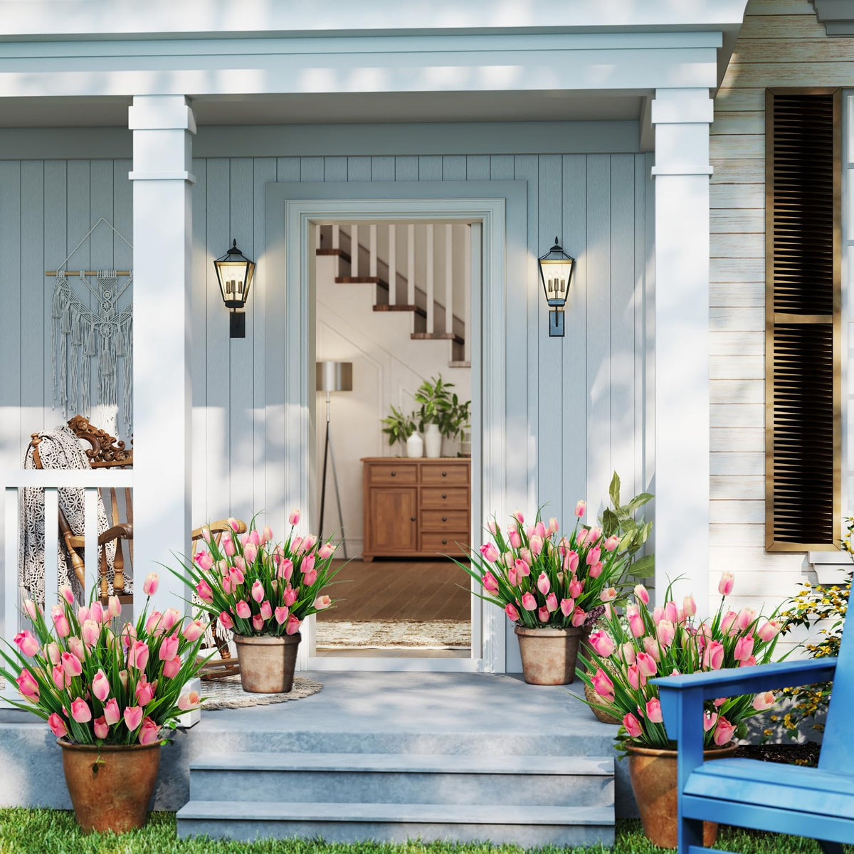 YILIUFA cemetery decoration option with durable outdoor tulips
