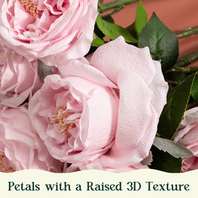 YILIUFA handcrafted peony petals highlight detailed lifelike texture