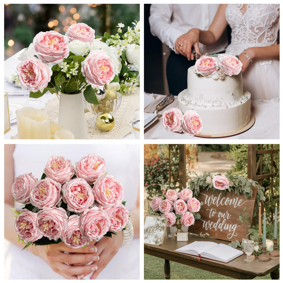 YILIUFA home décor peonies add year-round color