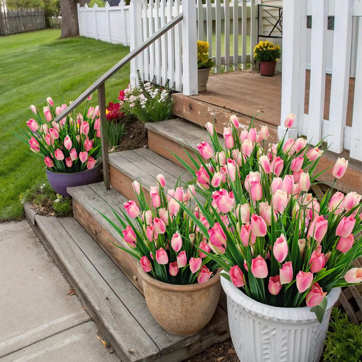 YILIUFA decorative tulips for patios, gardens, and dining areas