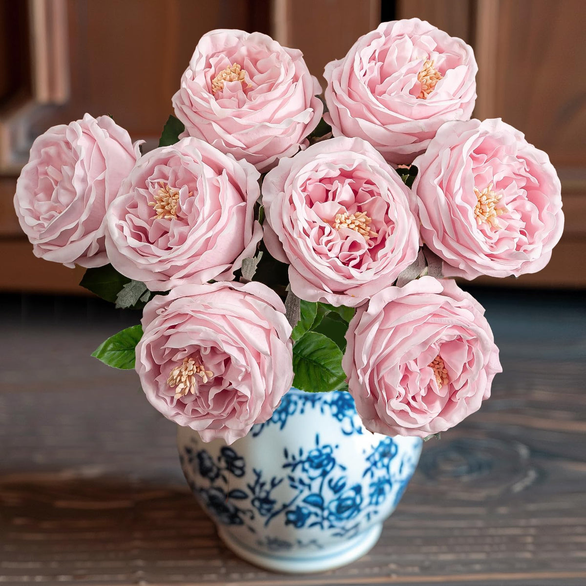 YILIUFA real touch peonies 4-pcs set with 18-inch stems for bouquets