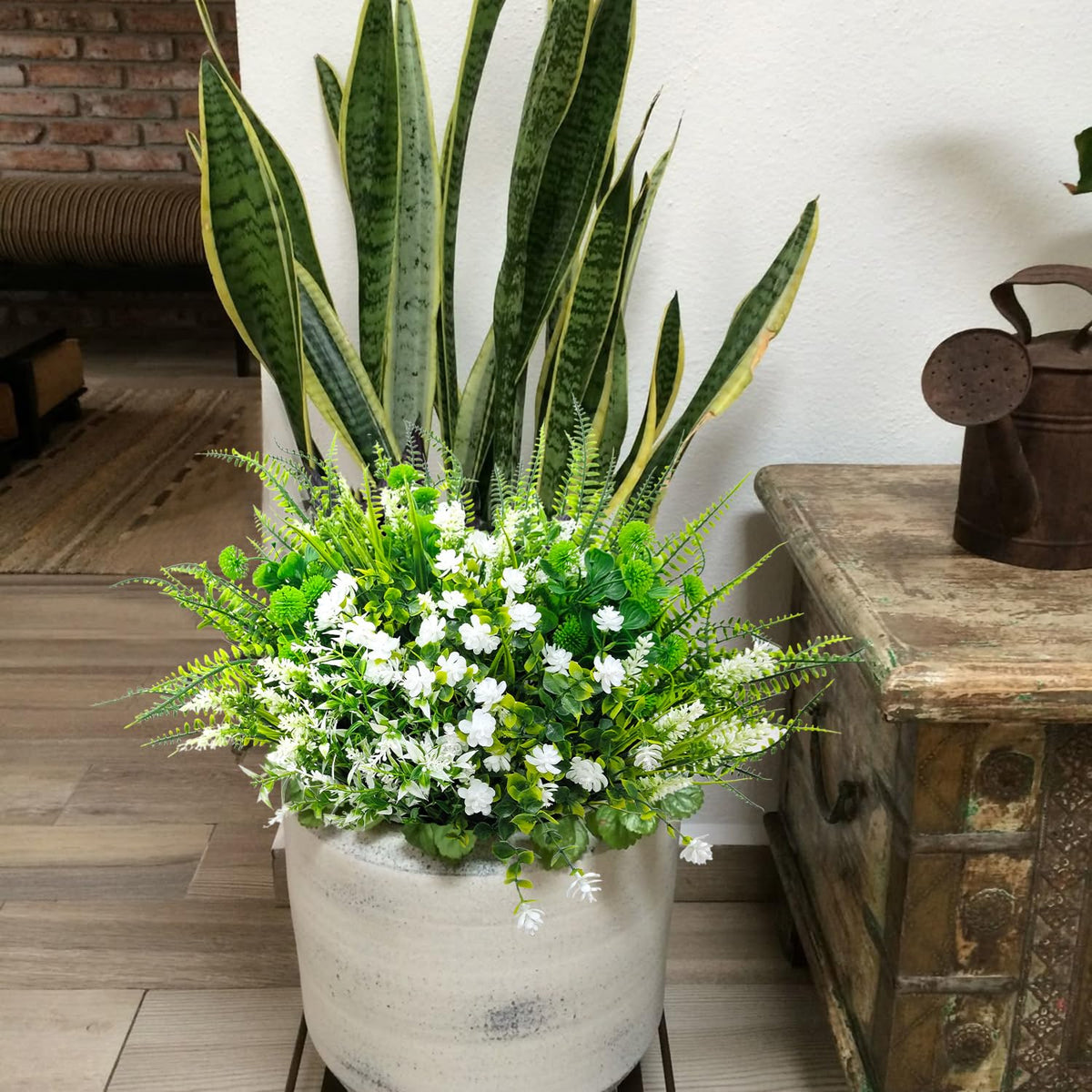 YILIUFA round-fruited plants creating focal points in planters.