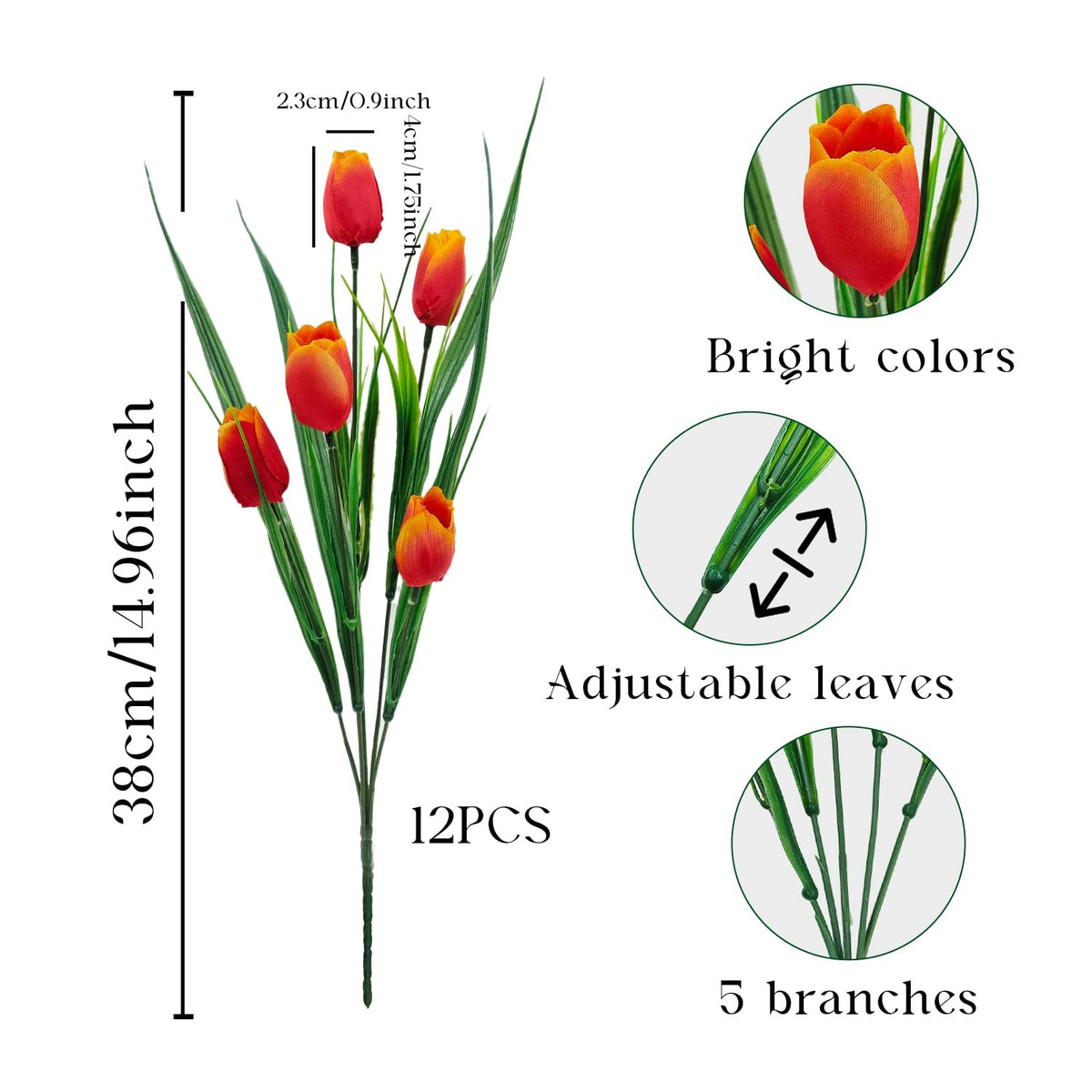 YILIUFA UV-resistant tulips stay vibrant under sunlit outdoor displays