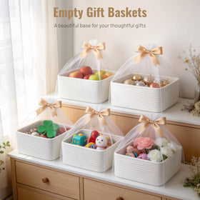 Yilobi neutral design basket fitting boho or farmhouse interiors