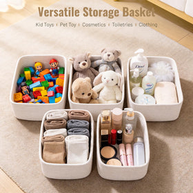 Yilobi compact organizer for socks and toys on closet shelf