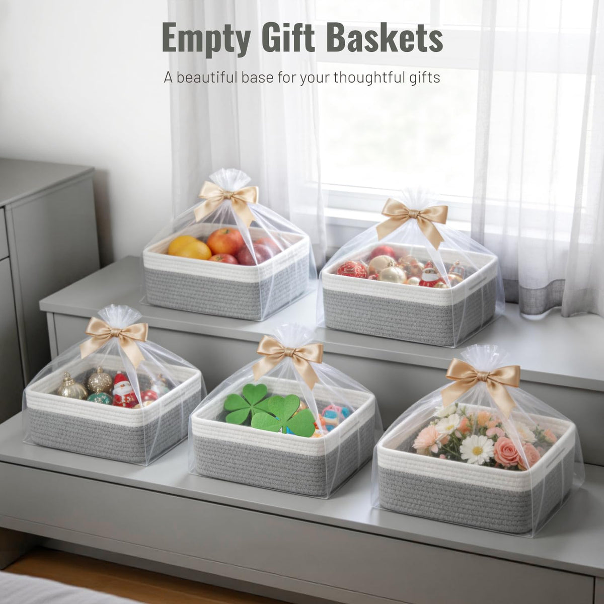 Yilobi baskets for kid toys and socks in a living area