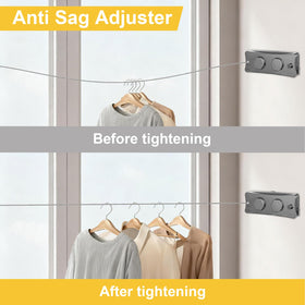 Yimerlen anti-sag system keeps line taut during windy days.