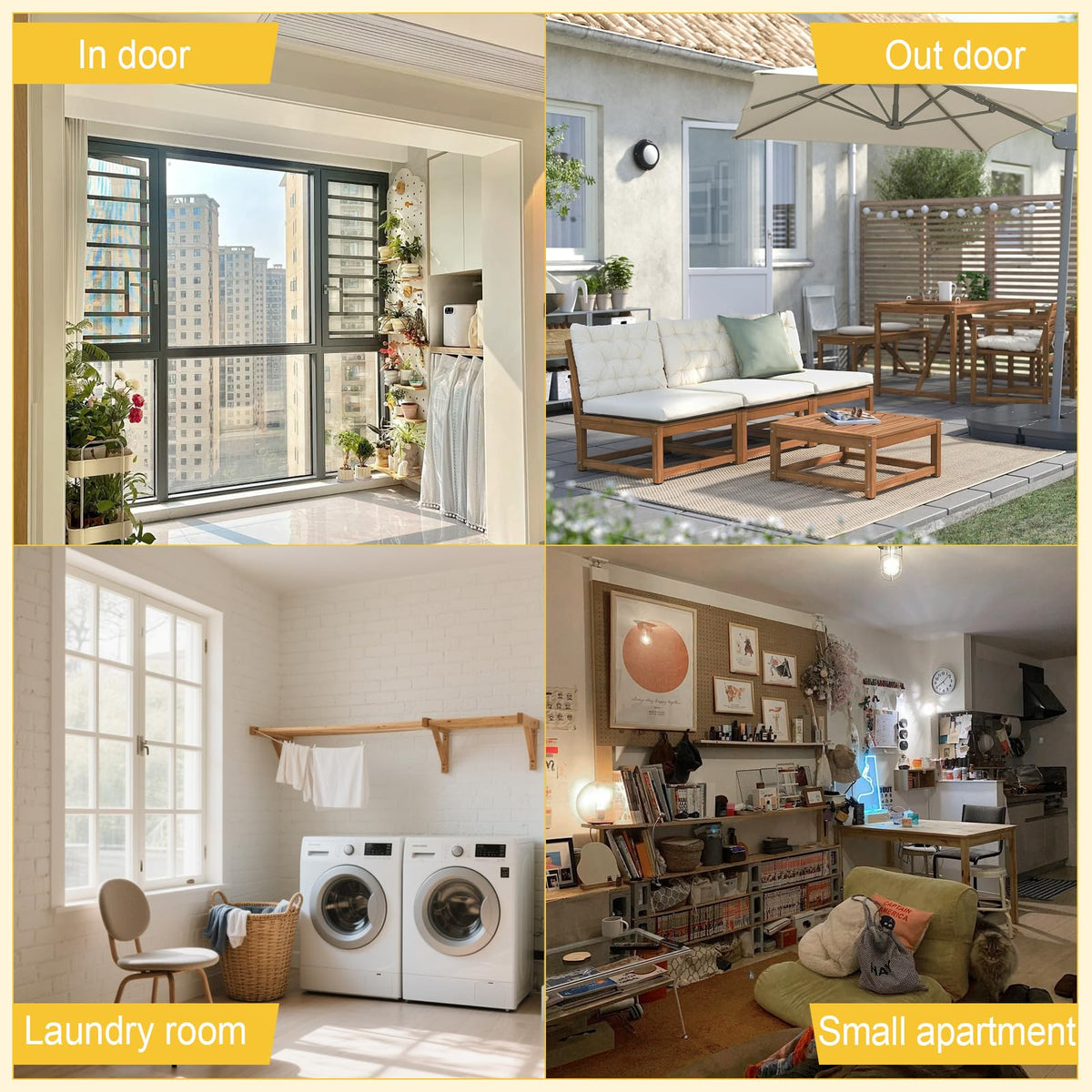 Yimerlen indoor-outdoor versatility supports energy-saving drying alternatives.