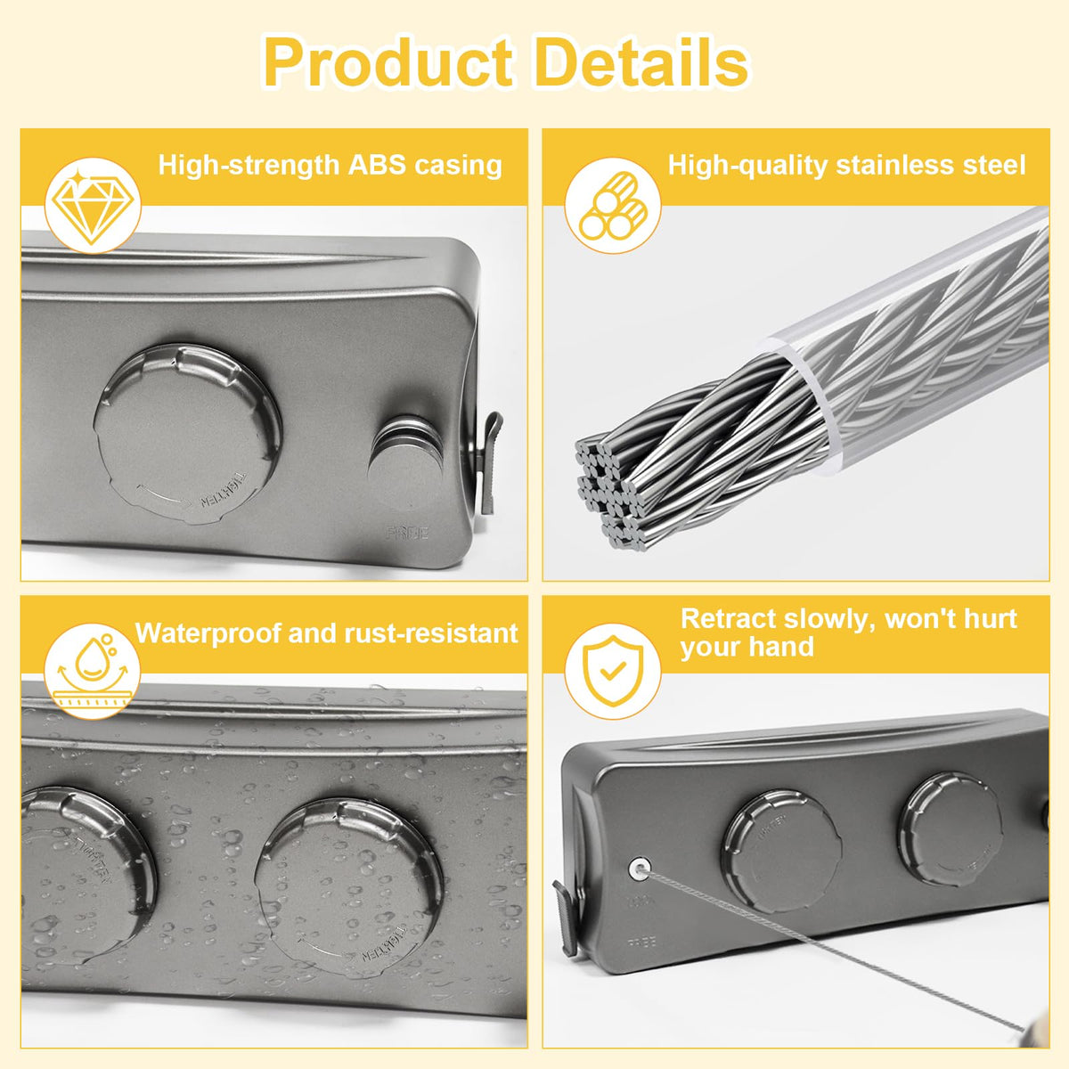 Yimerlen easy installation with glue or drill mounting options.