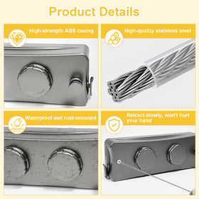 Yimerlen easy installation with glue or drill mounting options.