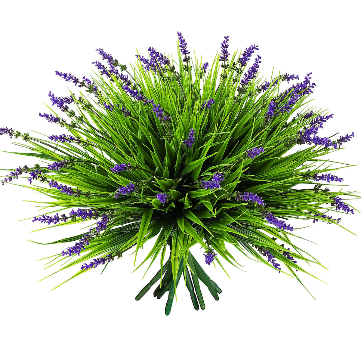 Yimingjin 12 bundles artificial grass pack with lush blades for year-round greenery