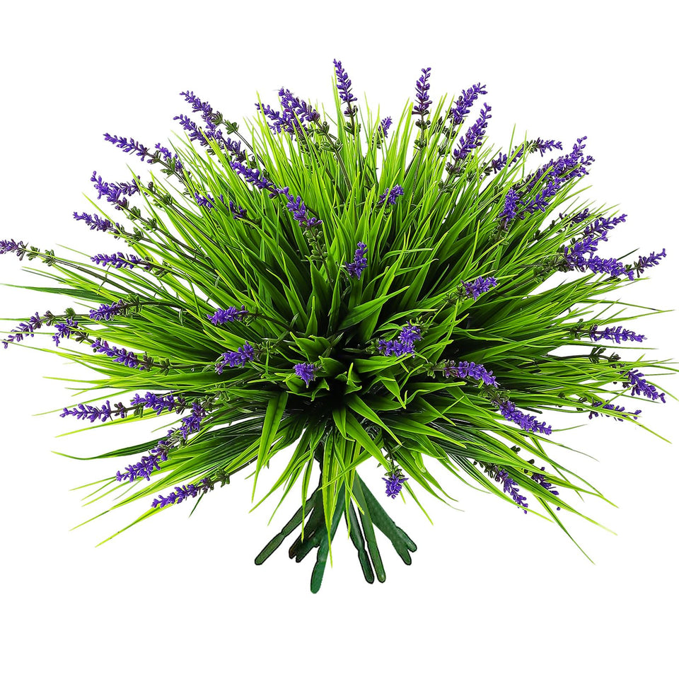 Yimingjin 12 bundles artificial grass pack with lush blades for year-round greenery