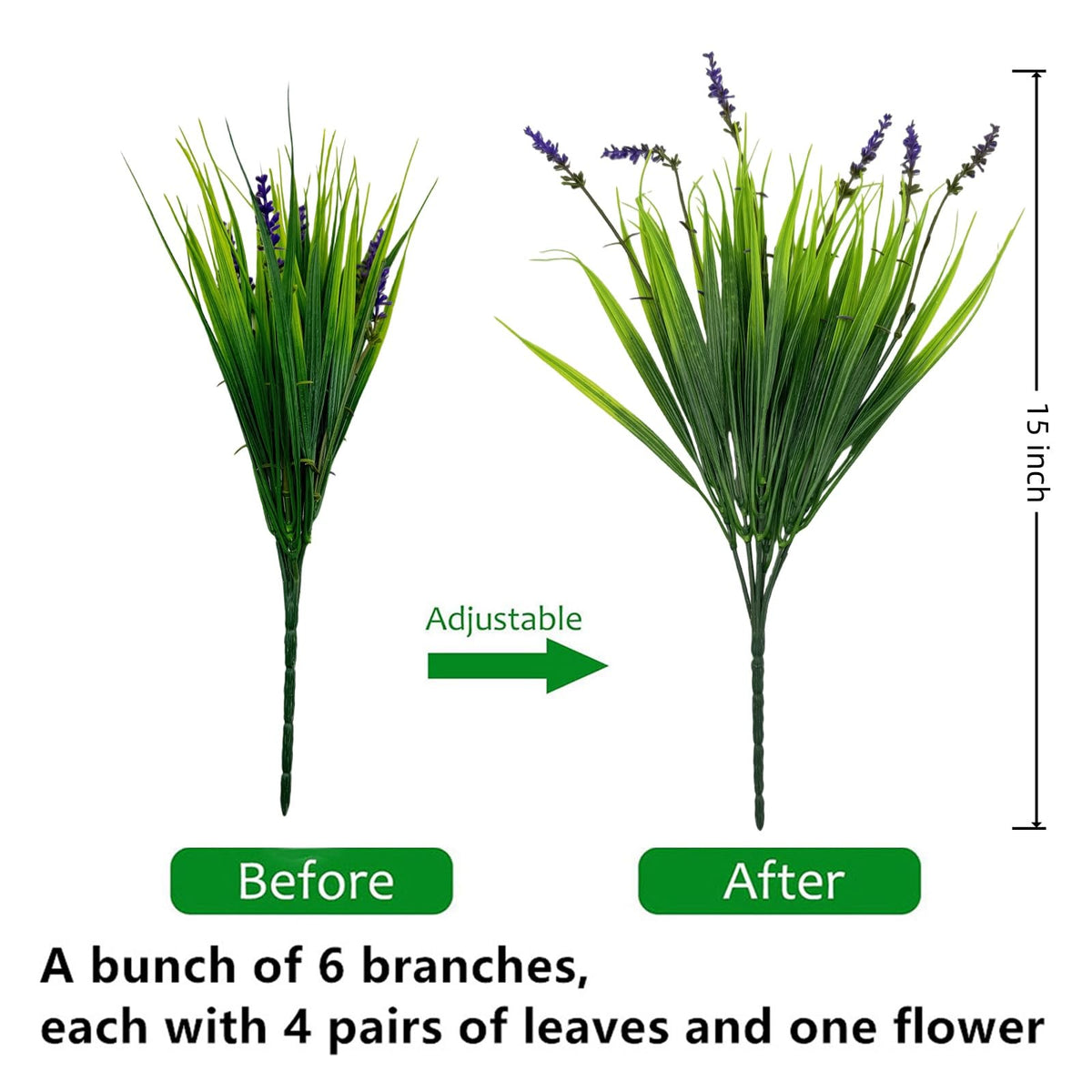 Yimingjin UV-resistant faux plants endure sun without fading