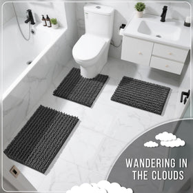 Yimobra 32x20 inch mat provides warm, dry feet after showers.