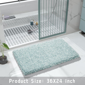 Yimobra bath mat suited for outside tub area use