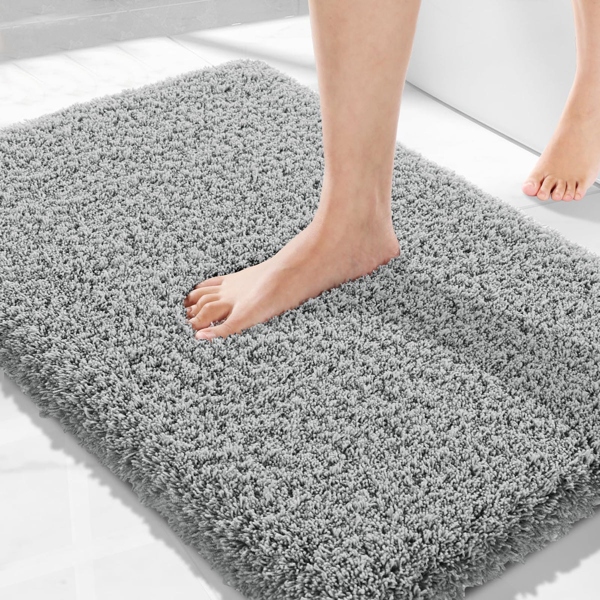 Yimobra bath rug 32x20 ultra-soft surface for plush post-shower steps.