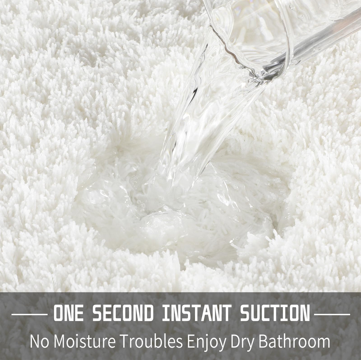 Yimobra quick-dry bathroom mat keeps floors dry after shower.