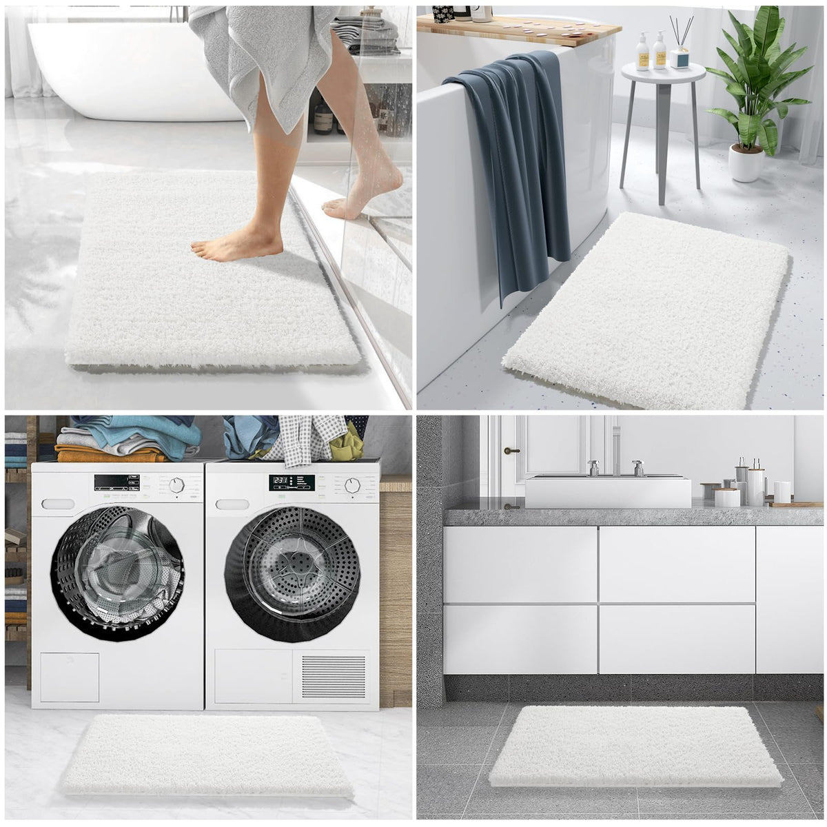 Yimobra vanity-area rug adds warmth and style to your space.