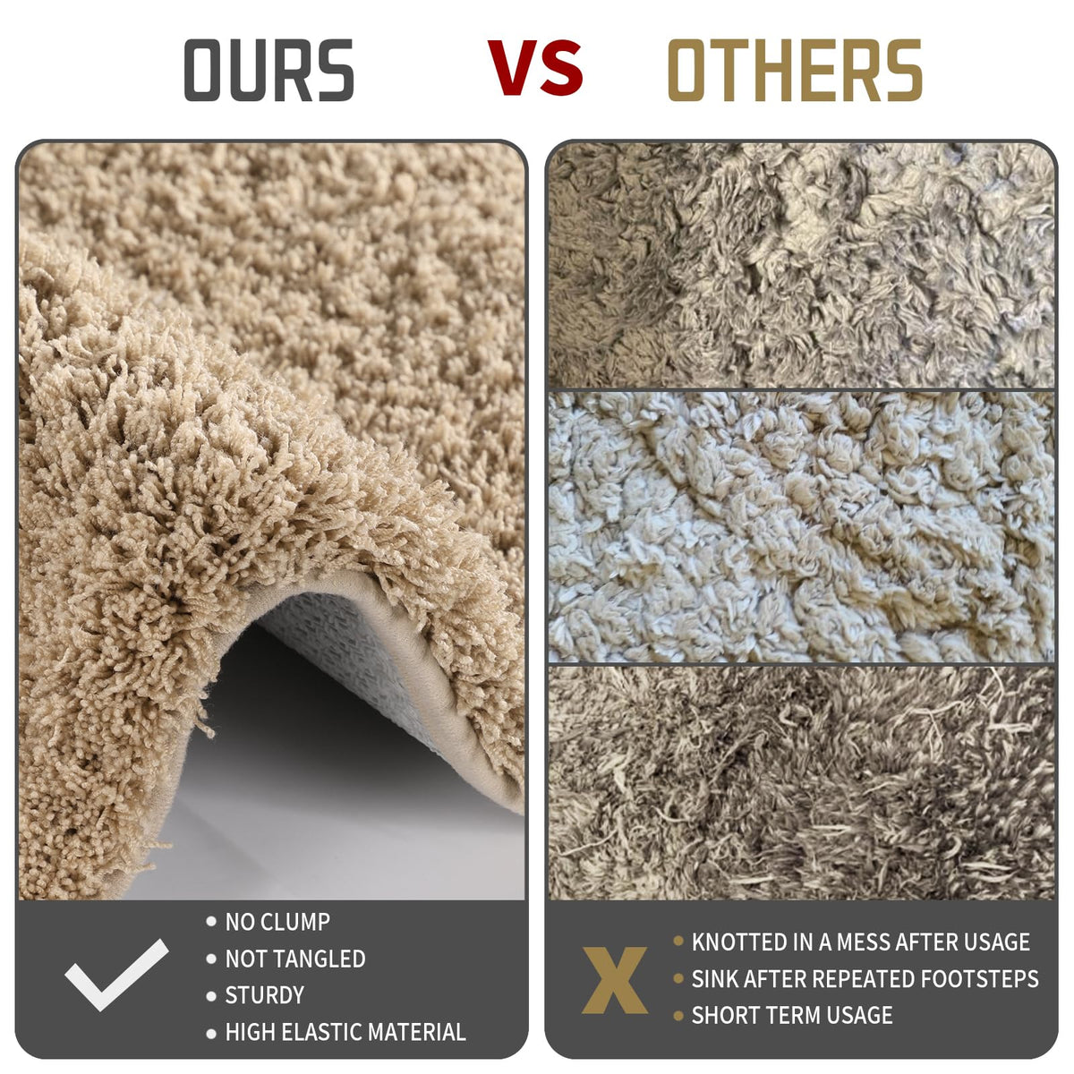 Yimobra quick-drying, absorbent rug suitable after showers