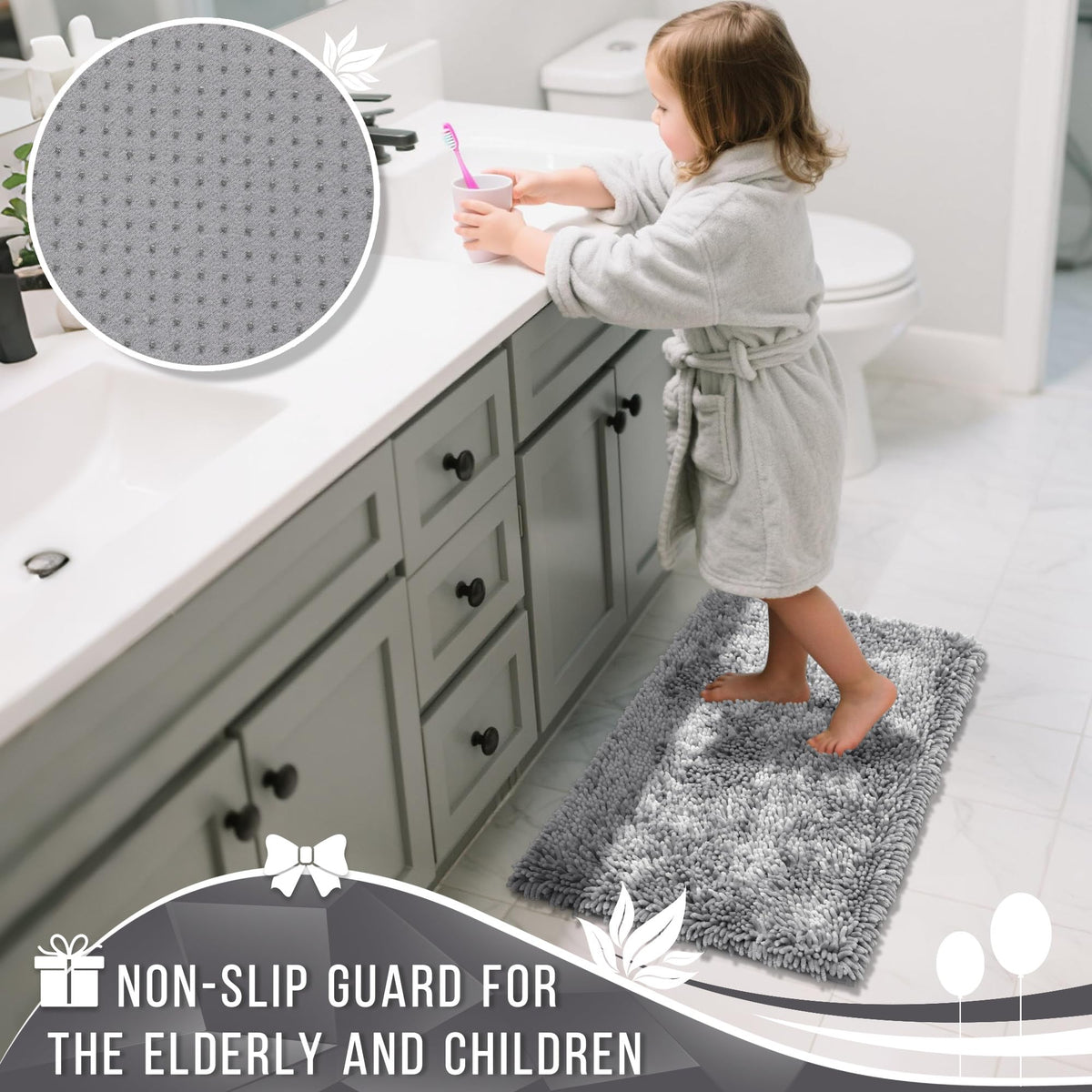 Yimobra bathroom rug set luxury decor coordinates with any bath