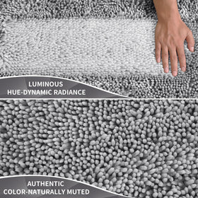 Yimobra bathroom rug set non-slip backing for safer wet-floor use