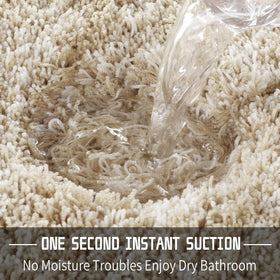 Yimobra rug features a patented non-slip bottom for secure placement.