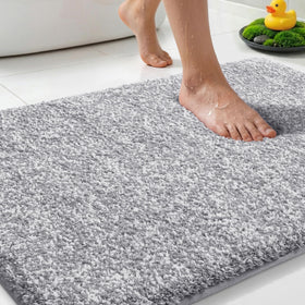Yimobra cushioned anti-fatigue rug with dense microfiber surface for soft support.