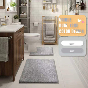 Yimobra rug suitable for shower or sink areas, reducing fatigue during routines.