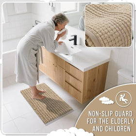 Yimobra fade-resistant rug maintains color and pile through many washes.