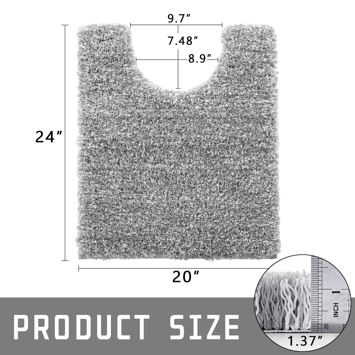 Yimobra light gray and white blend suits various bathroom decors.