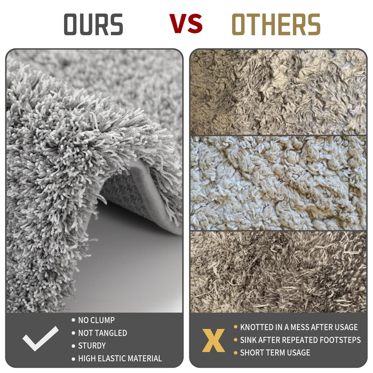 Yimobra absorbent pile dries quickly after showers for ready-to-use floors.