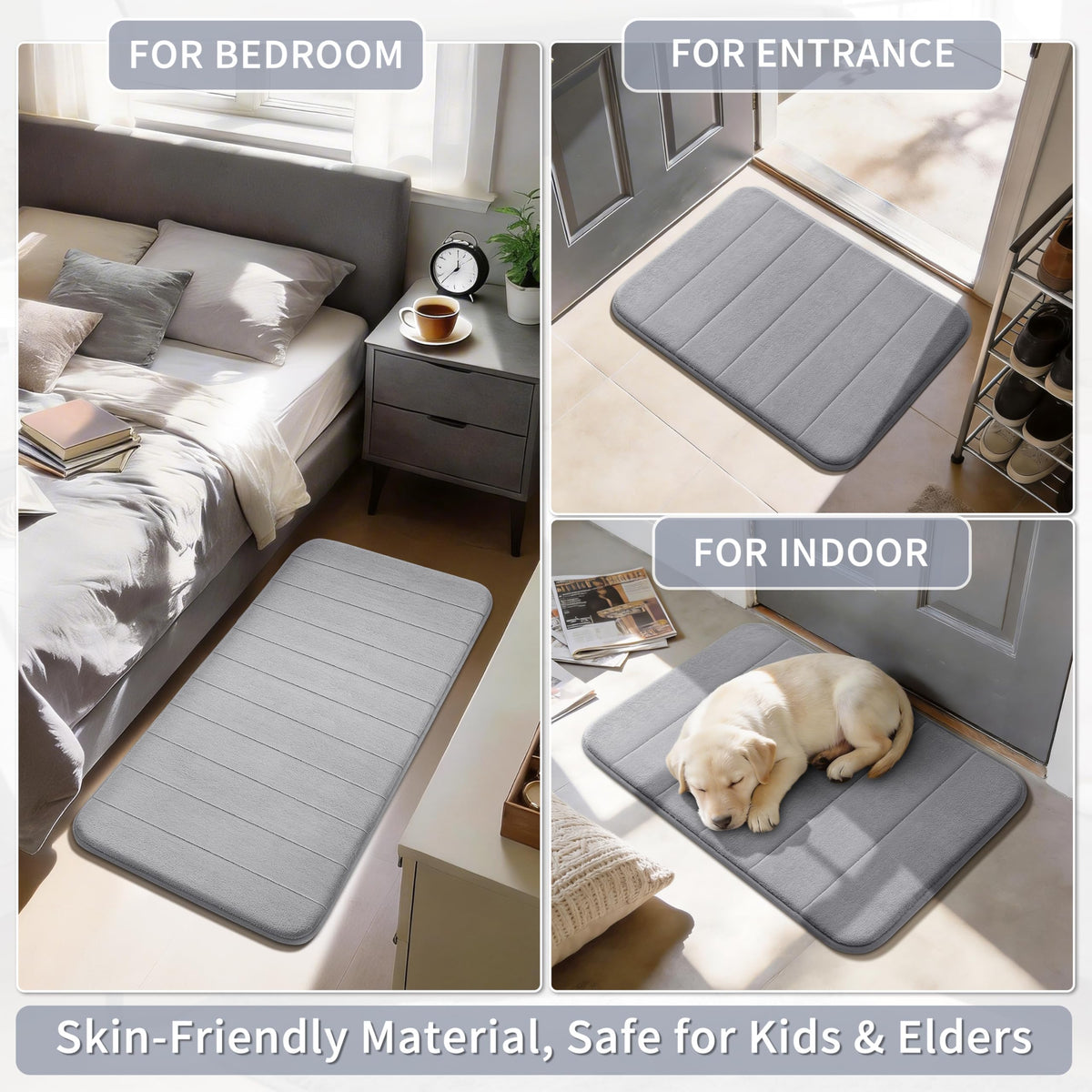 Yimobra mat in machine wash cycle shows easy care and durability
