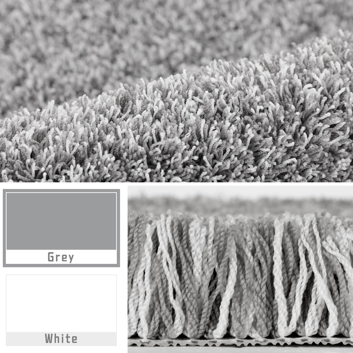 Yimobra luxury shaggy microfiber adapts to any bathroom style.