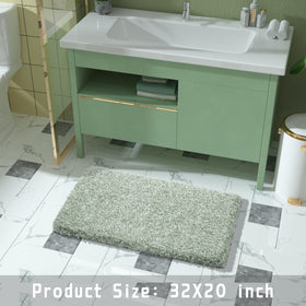 Yimobra machine washable bath rug stays fluffy after many washes.