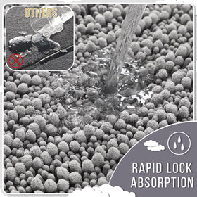 Yimobra machine-washable bath rug resistant to fading and maintains plush feel.