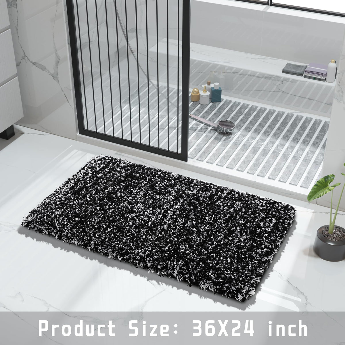 Yimobra machine-washable bath rug maintains fluff after multiple washes