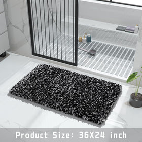 Yimobra machine-washable bath rug maintains fluff after multiple washes