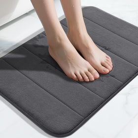 Yimobra memory foam bath mat cloud-like softness for plush comfort after shower