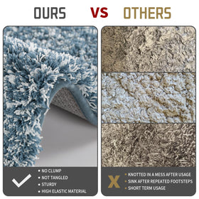 Yimobra non-slip-bottom-bath-rug ensures secure placement on wet bathroom floors.