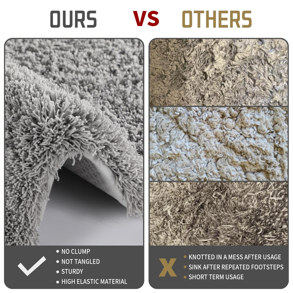 Yimobra non-slip bottom anchors the mat for safer stepping on wet tiles.