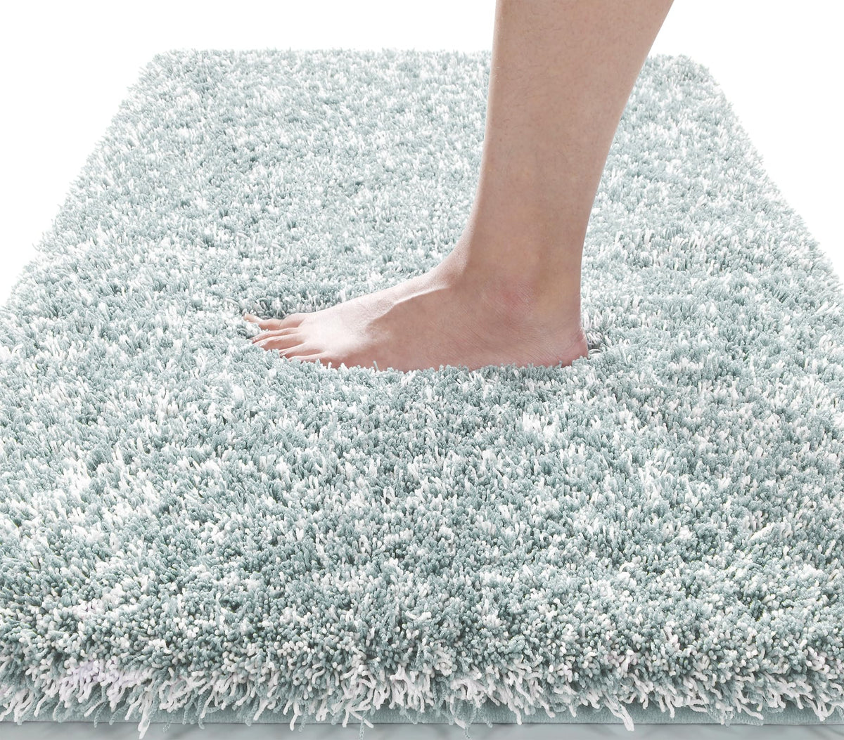 Yimobra non-slip hex-bottom bath rug offering secure footing on wet floors