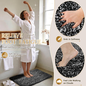 Yimobra plush microfiber bath mat offers soft comfort and washable convenience