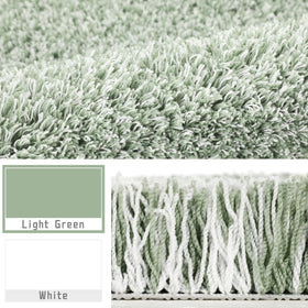 Yimobra plush microfiber bath mat, ultra-soft underfoot.